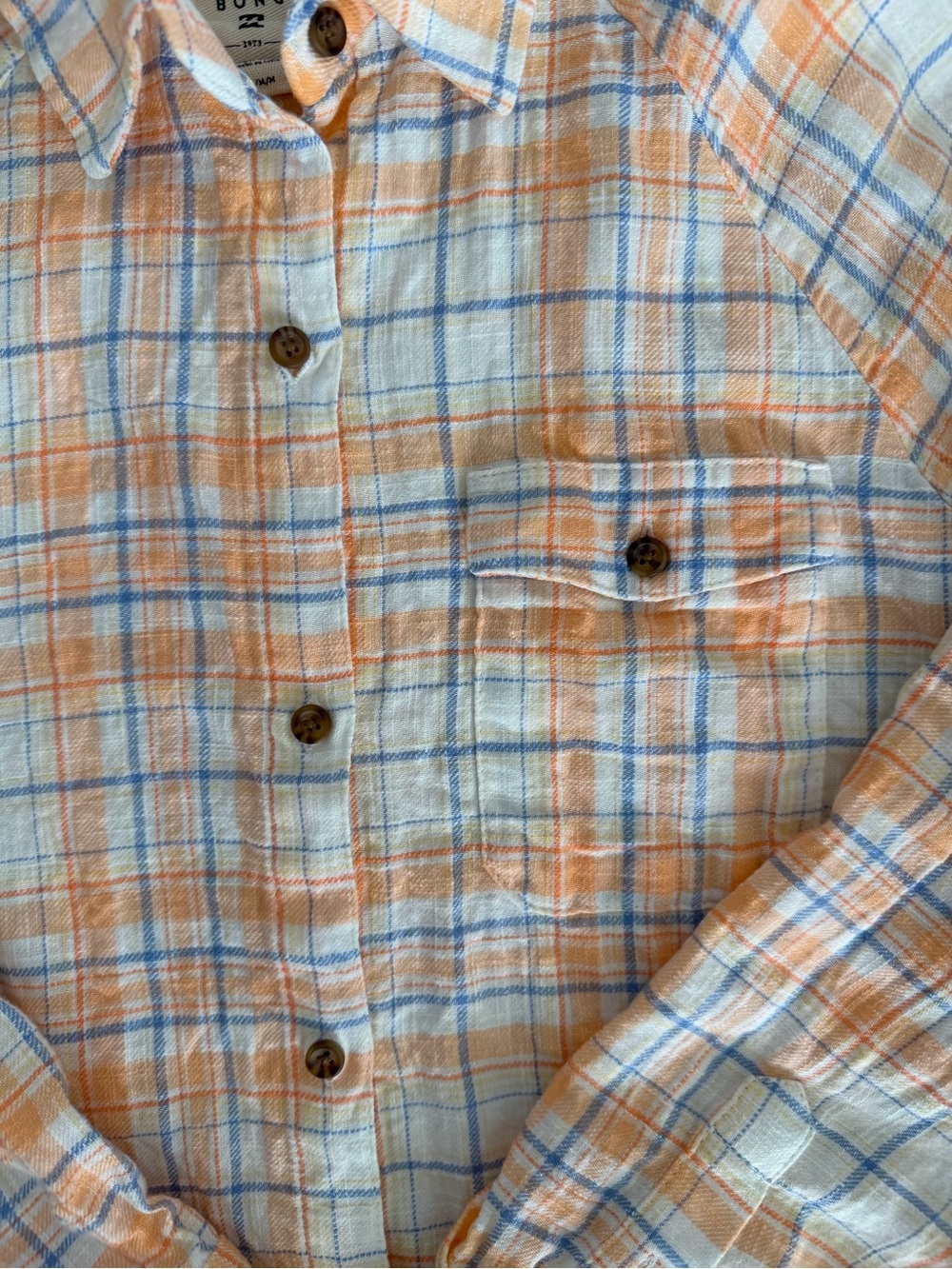 Billabong Women’s Plaid Shirt - Picture 5 of 6